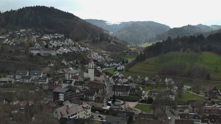 Dieses Bild zeigt eine Webcam-Aufnahme von Ottenhöfen, aufgenommen am Freitag, den 27.03.2026 um 12:50 Uhr