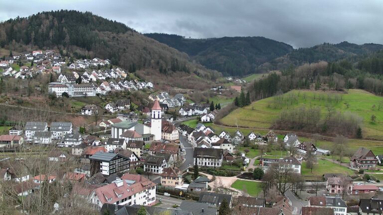 Dieses Bild zeigt eine Webcam-Aufnahme von Ottenhöfen, aufgenommen am Samstag, den 14.03.2026 um 16:30 Uhr