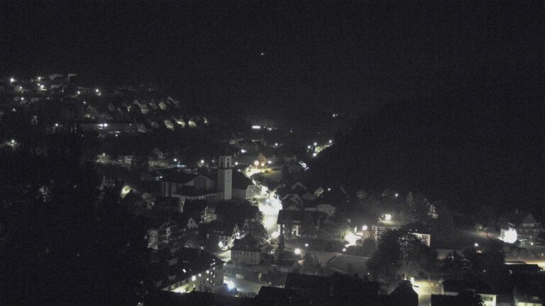 Dieses Bild zeigt eine Webcam-Aufnahme von Ottenhöfen, aufgenommen am Samstag, den 10.10.2026 um 03:30 Uhr