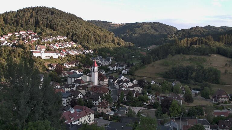 Dieses Bild zeigt eine Webcam-Aufnahme von Ottenhöfen, aufgenommen am Freitag, den 07.08.2026 um 20:10 Uhr