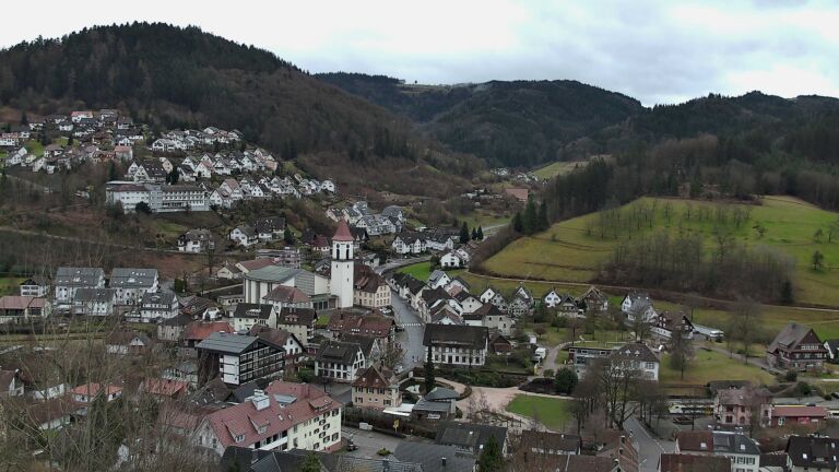 Dieses Bild zeigt eine Webcam-Aufnahme von Ottenhöfen, aufgenommen am Sonntag, den 22.02.2026 um 11:10 Uhr