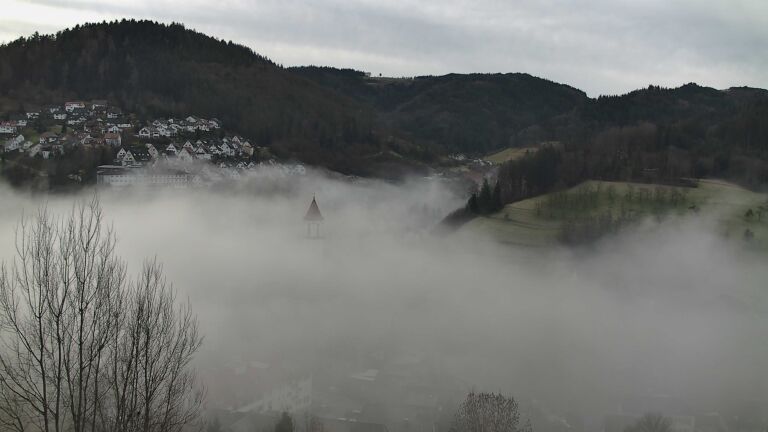 Dieses Bild zeigt eine Webcam-Aufnahme von Ottenhöfen, aufgenommen am Mittwoch, den 04.02.2026 um 09:10 Uhr