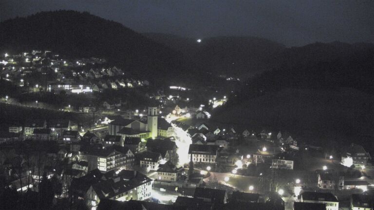 Dieses Bild zeigt eine Webcam-Aufnahme von Ottenhöfen, aufgenommen am Donnerstag, den 12.02.2026 um 06:50 Uhr