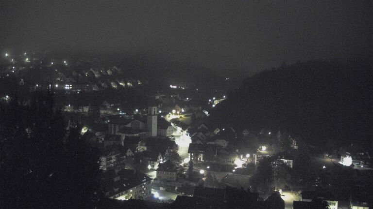 Dieses Bild zeigt eine Webcam-Aufnahme von Ottenhöfen, aufgenommen am Montag, den 19.10.2026 um 02:00 Uhr