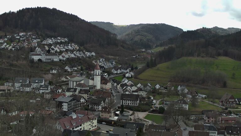 Dieses Bild zeigt eine Webcam-Aufnahme von Ottenhöfen, aufgenommen am Sonntag, den 01.03.2026 um 11:40 Uhr