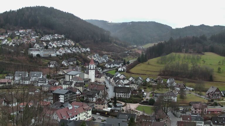 Dieses Bild zeigt eine Webcam-Aufnahme von Ottenhöfen, aufgenommen am Sonntag, den 22.02.2026 um 07:40 Uhr