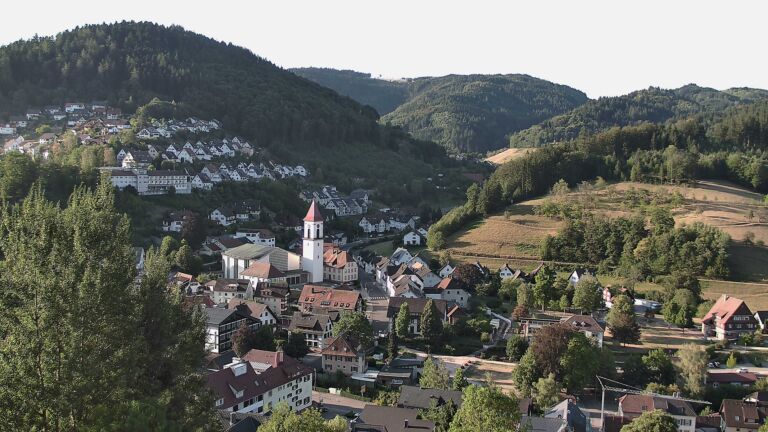 Dieses Bild zeigt eine Webcam-Aufnahme von Ottenhöfen, aufgenommen am Mittwoch, den 12.08.2026 um 08:00 Uhr