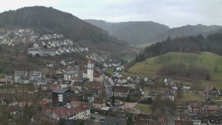 Dieses Bild zeigt eine Webcam-Aufnahme von Ottenhöfen, aufgenommen am Mittwoch, den 24.12.2025 um 12:20 Uhr