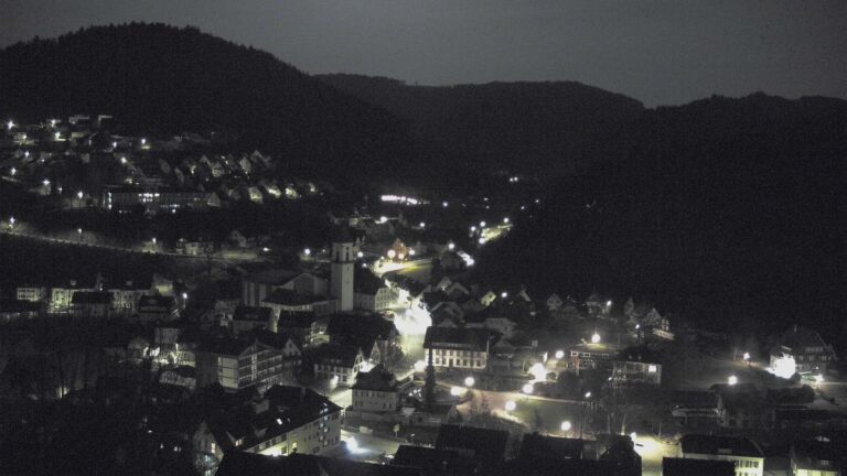 Dieses Bild zeigt eine Webcam-Aufnahme von Ottenhöfen, aufgenommen am Sonntag, den 08.03.2026 um 02:30 Uhr