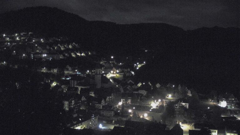 Dieses Bild zeigt eine Webcam-Aufnahme von Ottenhöfen, aufgenommen am Samstag, den 24.10.2026 um 03:30 Uhr