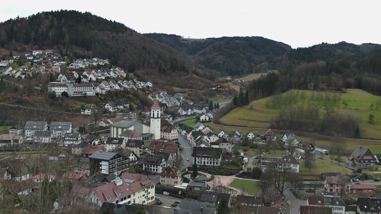 Dieses Bild zeigt eine Webcam-Aufnahme von Ottenhöfen, aufgenommen am Donnerstag, den 19.02.2026 um 11:40 Uhr