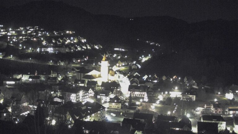 Dieses Bild zeigt eine Webcam-Aufnahme von Ottenhöfen, aufgenommen am Donnerstag, den 18.12.2025 um 20:30 Uhr