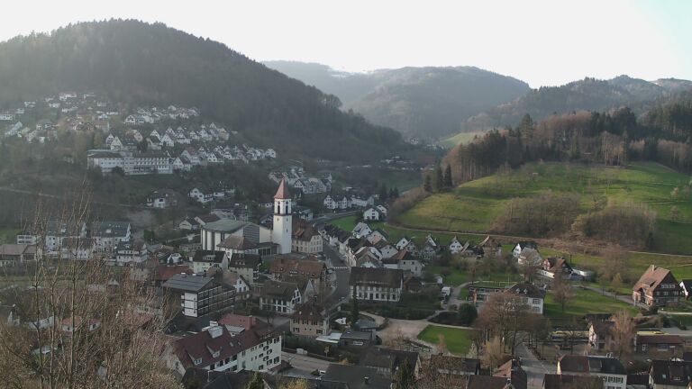 Dieses Bild zeigt eine Webcam-Aufnahme von Ottenhöfen, aufgenommen am Freitag, den 03.04.2026 um 08:30 Uhr