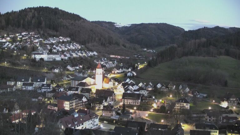 Dieses Bild zeigt eine Webcam-Aufnahme von Ottenhöfen, aufgenommen am Mittwoch, den 01.04.2026 um 20:30 Uhr