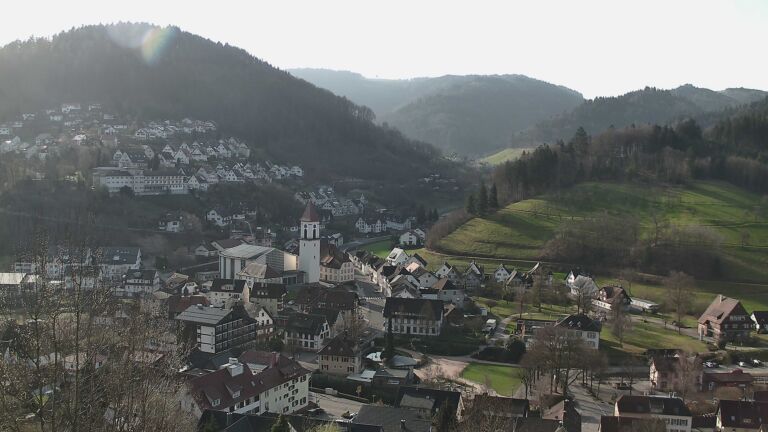 Dieses Bild zeigt eine Webcam-Aufnahme von Ottenhöfen, aufgenommen am Dienstag, den 10.03.2026 um 09:10 Uhr