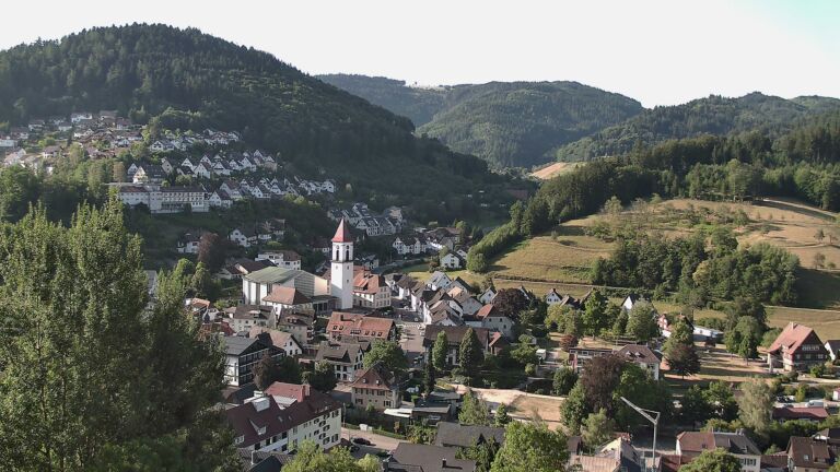 Dieses Bild zeigt eine Webcam-Aufnahme von Ottenhöfen, aufgenommen am Mittwoch, den 29.07.2026 um 08:30 Uhr
