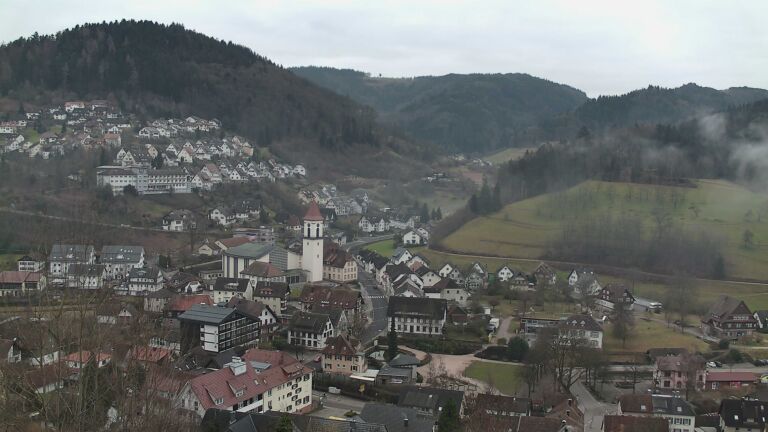 Dieses Bild zeigt eine Webcam-Aufnahme von Ottenhöfen, aufgenommen am Montag, den 09.02.2026 um 10:40 Uhr