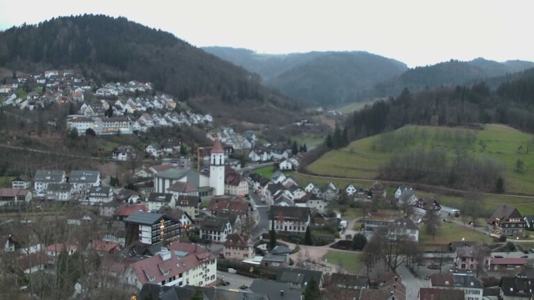 Dieses Bild zeigt eine Webcam-Aufnahme von Ottenhöfen, aufgenommen am Mittwoch, den 24.12.2025 um 08:20 Uhr