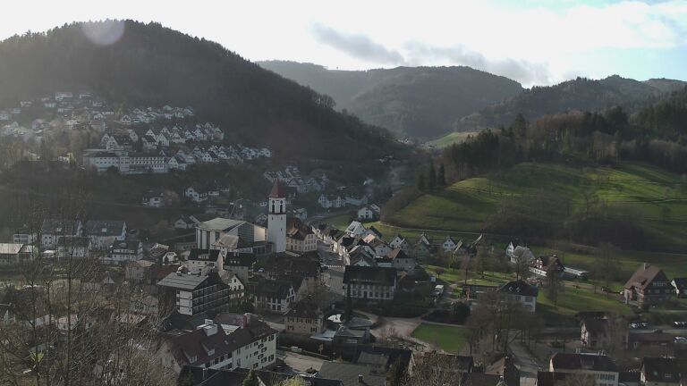 Dieses Bild zeigt eine Webcam-Aufnahme von Ottenhöfen, aufgenommen am Donnerstag, den 12.03.2026 um 09:00 Uhr