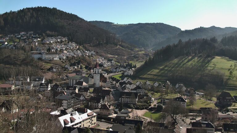 Dieses Bild zeigt eine Webcam-Aufnahme von Ottenhöfen, aufgenommen am Mittwoch, den 25.02.2026 um 14:00 Uhr