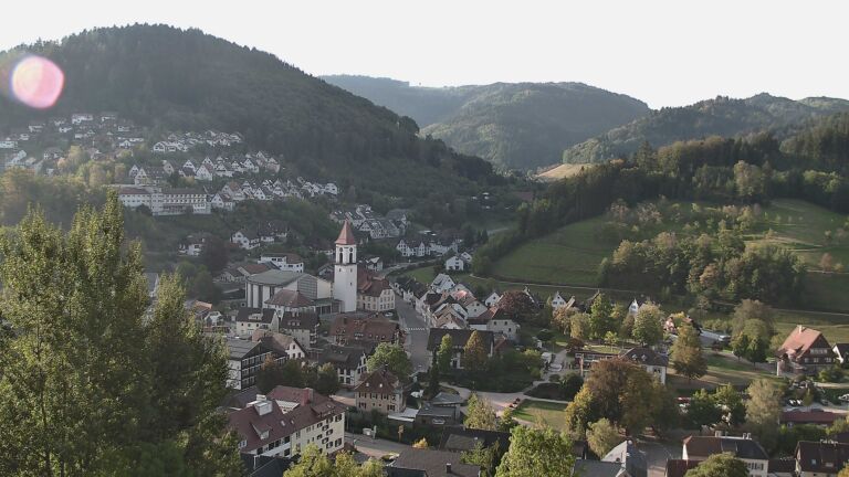 Dieses Bild zeigt eine Webcam-Aufnahme von Ottenhöfen, aufgenommen am Montag, den 28.09.2026 um 08:50 Uhr