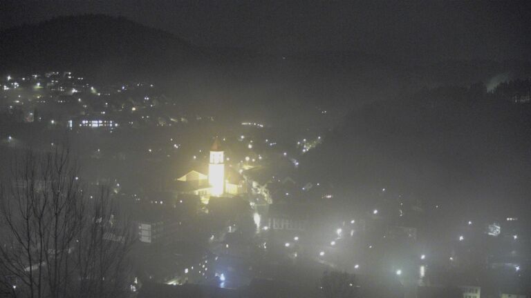 Dieses Bild zeigt eine Webcam-Aufnahme von Ottenhöfen, aufgenommen am Dienstag, den 27.01.2026 um 20:50 Uhr