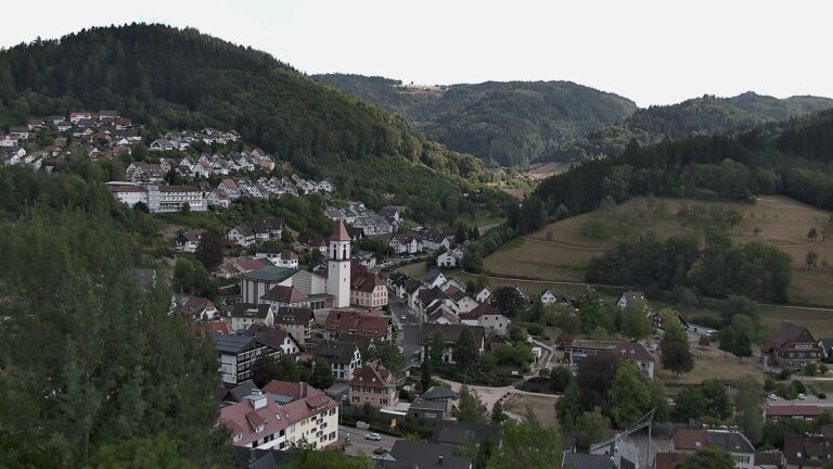 Dieses Bild zeigt eine Webcam-Aufnahme von Ottenhöfen, aufgenommen am Montag, den 10.08.2026 um 16:30 Uhr
