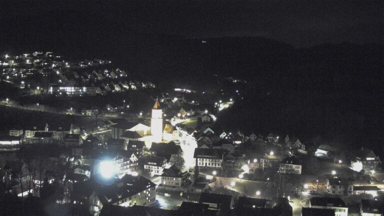 Dieses Bild zeigt eine Webcam-Aufnahme von Ottenhöfen, aufgenommen am Montag, den 16.02.2026 um 20:00 Uhr