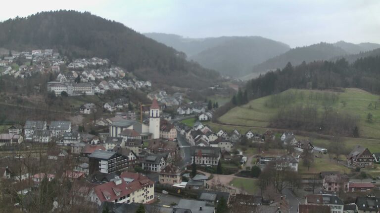 Dieses Bild zeigt eine Webcam-Aufnahme von Ottenhöfen, aufgenommen am Mittwoch, den 24.12.2025 um 14:10 Uhr